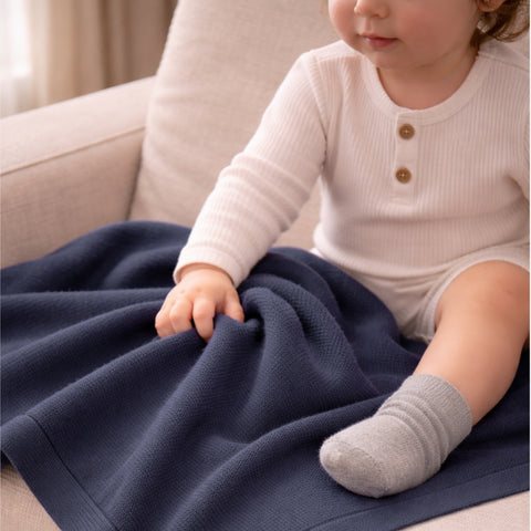 Merino Blanket "Sapphire"