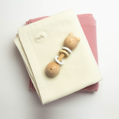 Merino Blanket "Ivory Bliss"