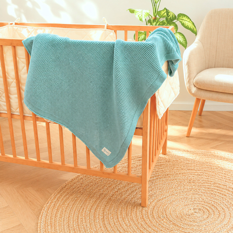 Organic cotton blanket "Mint"