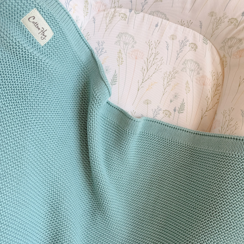 Organic cotton blanket "Mint"