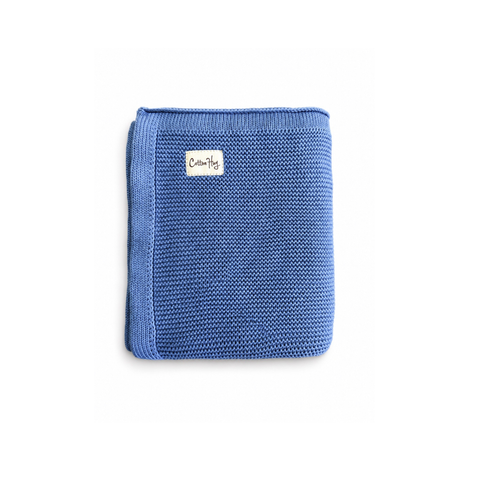 Organic cotton blanket "Blue"