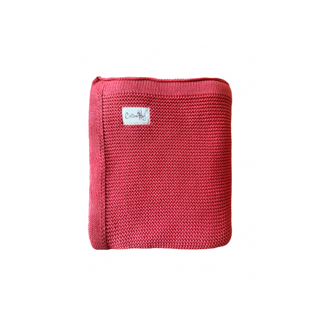 Organic cotton blanket "Raspberry"